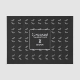 Personalisiertes Tissue Paper mit Schwarzweiß-Schr Seidenpapier
