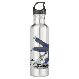 Personalisiertes Tomoe Nage Edelstahlflasche