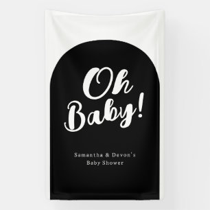 Personalisiertes Tor Oh Baby Foto-Wand Dusche Bann Banner