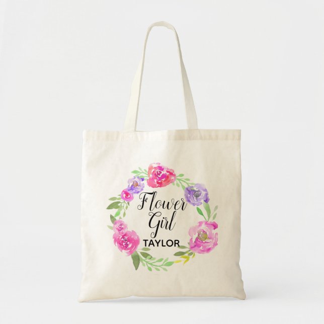 Personalisiertes Tote-Tag-Blumenmagazin Tragetasche (Vorne)