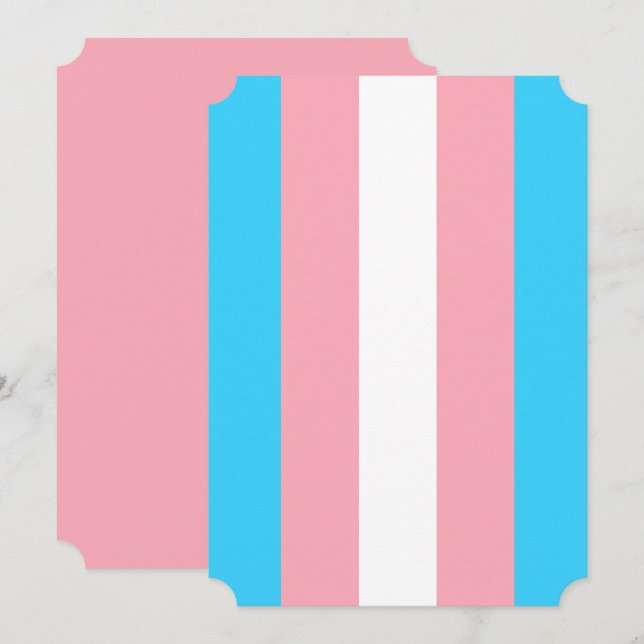 Personalisiertes Transgender-Flag (Vorne/Hinten)