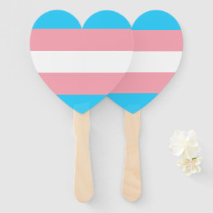 Personalisiertes Transgender-Flag Fächer