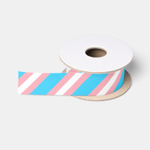 Personalisiertes Transgender-Flag Satinband