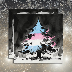 Personalisiertes Transgender-Weihnachtsgedicht Feiertagskarte