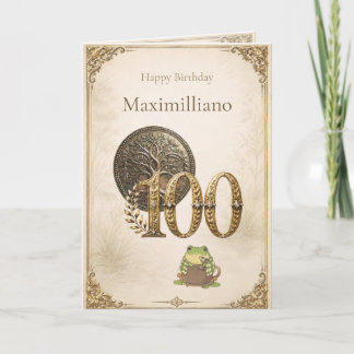 Personalisiertes Treffen Zochi 100. Geburtstag Karte