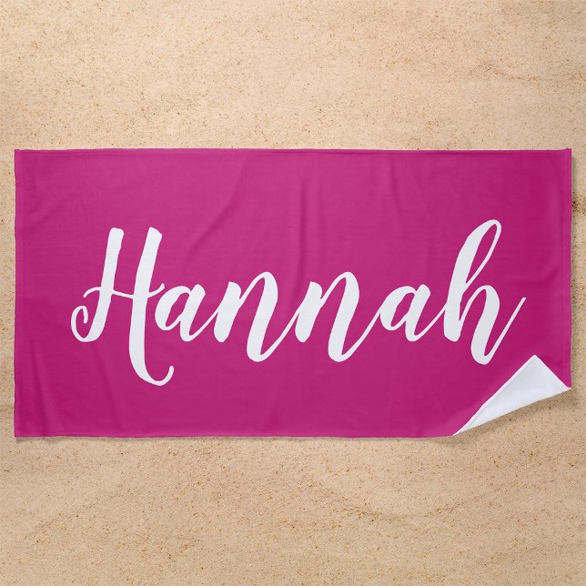 Personalisiertes Trend-Skript Individueller Name C Strandtuch (Von Creator hochgeladen)