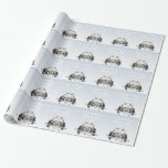 Personalisiertes trendiges Hochzeitszettel Geschenkpapier<br><div class="desc">Mit dieser personalisierten Hochzeitsverpackung können Sie Ihr Hochzeitsgeschenk für die Braut und den Bräutigam einpacken. Dieses trendige, schicke Design wird auch die anderen Gäste und die Braut und Bräutigam begeistern, wenn sie ein bezauberndes Brautpaar, Herz und ihre eigenen Namen und Hochzeitsdatum auf dem einzigartigen Geschenk sehen, das Sie für sie...</div>