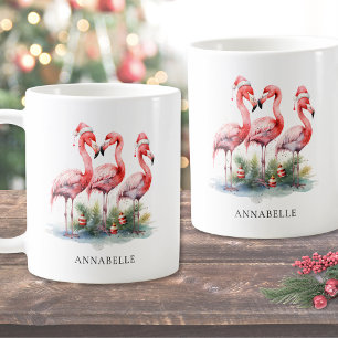 Personalisiertes tropisches Strandweihnachten Kaffeetasse