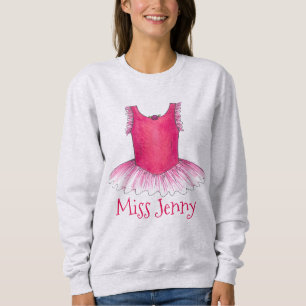 Personalisiertes Tutu Tanzlehrer Ballett Sweatshir Sweatshirt