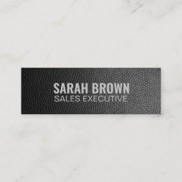 Personalisiertes Twitter "Black Leather" Mini Visitenkarte