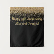 Personalisiertes Überraschungsjubiläum Party Black