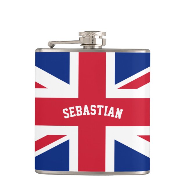 Personalisiertes UK Vereinigtes Königreich Jack Fl Flachmann (Vorderseite)