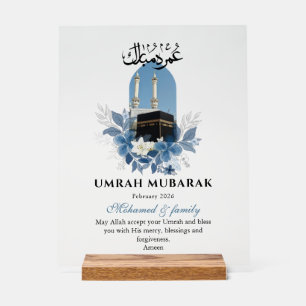 Personalisiertes Umrah Mubarak-Acrylschild – Islam Acrylschild