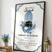 Personalisiertes Umrah Mubarak Islamisches Wandkun