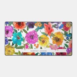 Personalisiertes und feines Watercolor Schreibtischunterlage