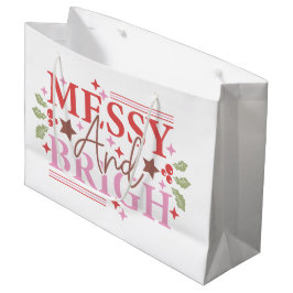 Personalisiertes und helles Weihnachtsgeschenk Große Geschenktüte