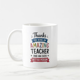 Personalisiertes unglaubliches Lehrer-Dankeschön-D Kaffeetasse