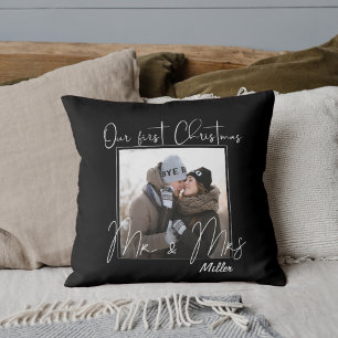 Personalisiertes Unser erstes Weihnachten als MR U Kissen