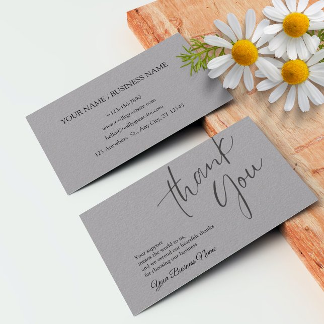 Personalisiertes Unternehmen dank Karte (Personalized Business Thank You Card 2)
