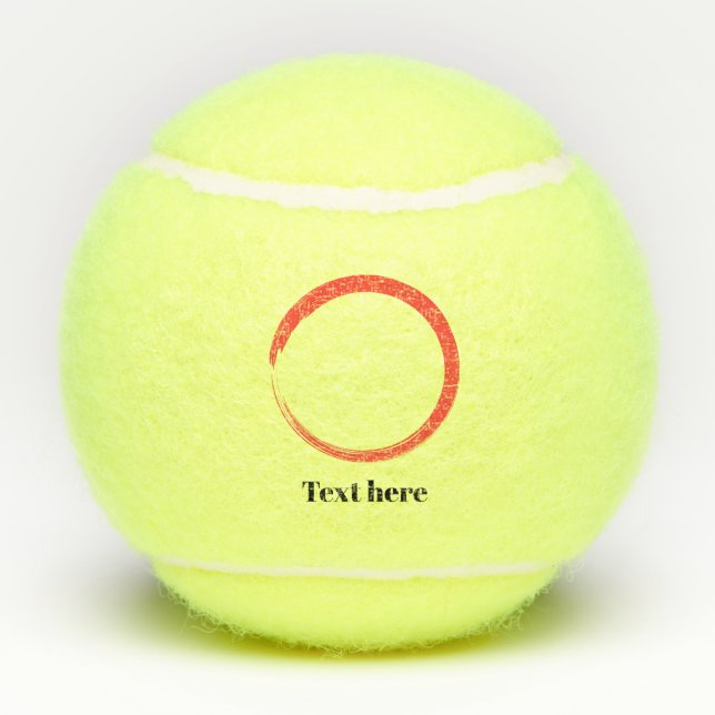Personalisiertes Unternehmen für elegante Skriptna Tennisbälle (Rückseite)