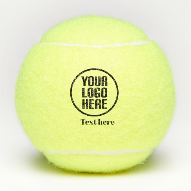 Personalisiertes Unternehmen für elegante Skriptna Tennisbälle (Vorderseite)