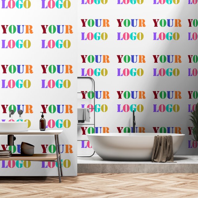 Personalisiertes Unternehmen für Ihr Firmenlogo Tapete (Badezimmer)