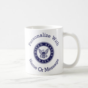 Personalisiertes US-Marine-Emblem Kaffeetasse