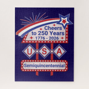 Personalisiertes USA 250 – Patriotische Retro-Mark