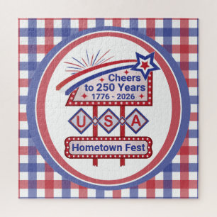 Personalisiertes USA 250 – Patriotisches Retro-Mar