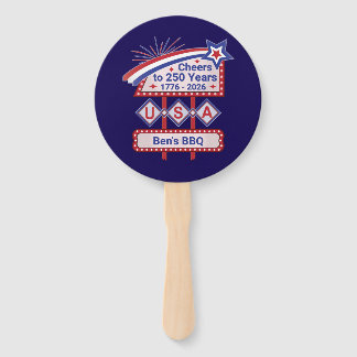 Personalisiertes USA 250 – Patriotisches Retro-Mar Fächer