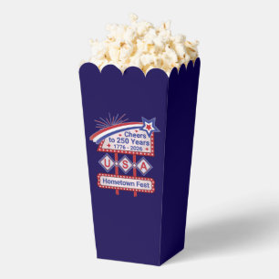 Personalisiertes USA 250 – Patriotisches Retro-Mar Geschenkschachtel