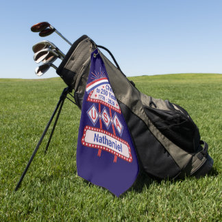 Personalisiertes USA 250 – Patriotisches Retro-Mar Golfhandtuch