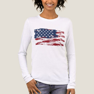 Personalisiertes USA-Flaggen-T-Shirt Tri-Blend Shirt