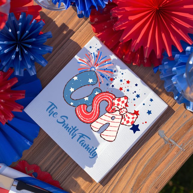Personalisiertes USA-Papiertuch Serviette (Von Creator hochgeladen)