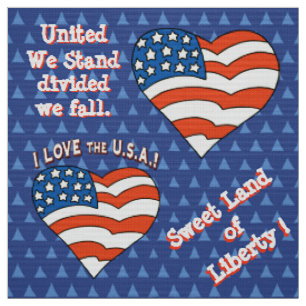 Personalisiertes USA Patriotic Design Stoff