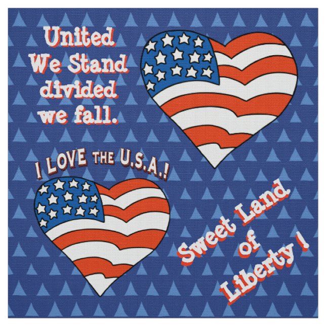 Personalisiertes USA Patriotic Design Stoff (Muster)