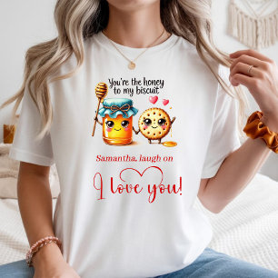 Personalisiertes Valentins-T-Shirt für Frauen mit T-Shirt