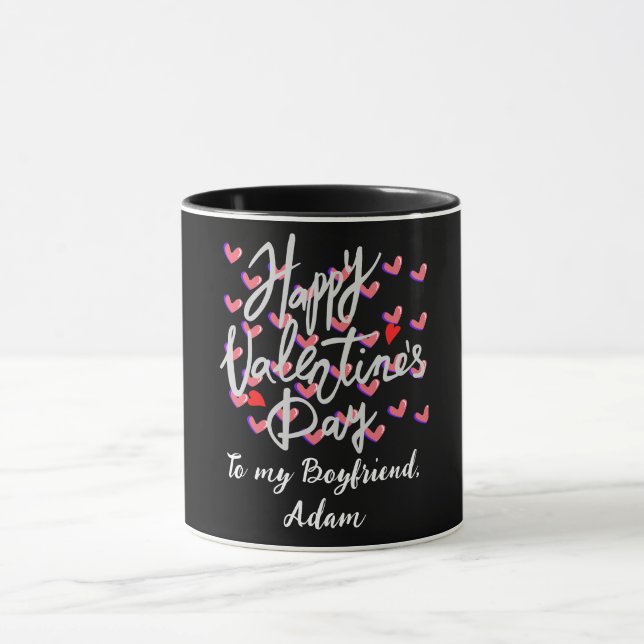 personalisiertes Valentinspaar Tasse (Zentrum)
