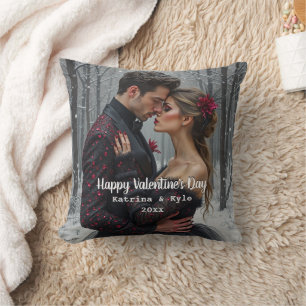 Personalisiertes Valentinstag-Foto & Name Kissen