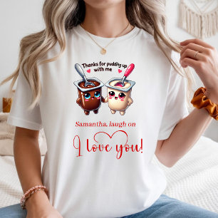 Personalisiertes Valentinstag-Lebensmittel-Wortspi T-Shirt