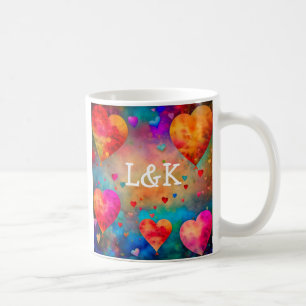 Personalisiertes Valentinstag-Romantik-Andenken Kaffeetasse