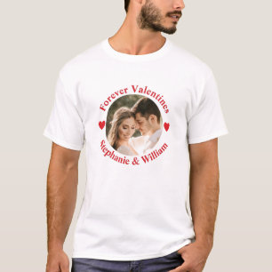 Personalisiertes Valentinstag Romantisches Foto T-Shirt