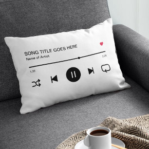 Personalisiertes Valentinstag-Song-Album Paar Dekokissen