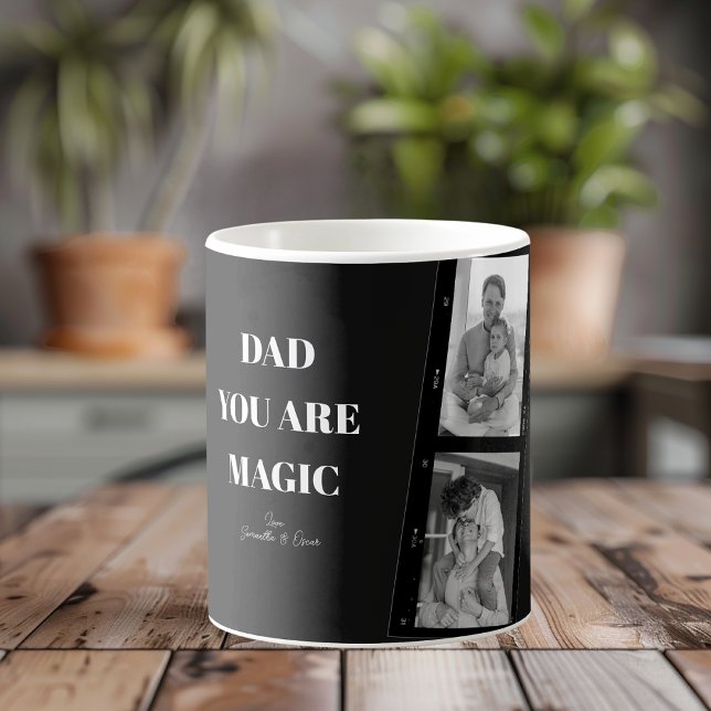 Personalisiertes "Vater Sie sind Magie" Zwei Väter Kaffeetasse (Von Creator hochgeladen)
