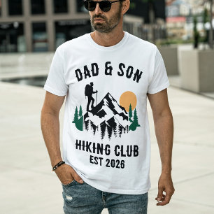 Personalisiertes Vater-Sohn-Wandern T-Shirt