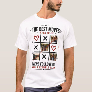 Personalisiertes Vatertags-Foto-Shirt Benutzerde T-Shirt