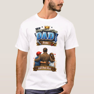 Personalisiertes Vatertags-Foto-Shirt T-Shirt