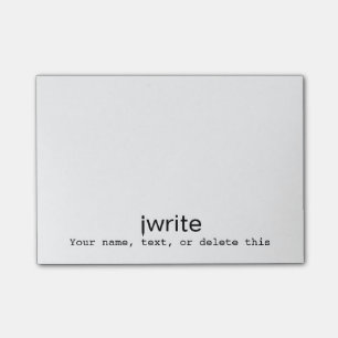 Personalisiertes Verfasser-Geschenk-Notiz iwrite Post-it Klebezettel