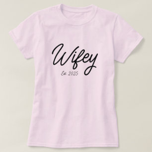 Personalisiertes Verlobungsgeschenk für sie Braut T-Shirt