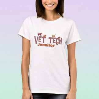 Personalisiertes Vet-Tech-T-Shirt T-Shirt